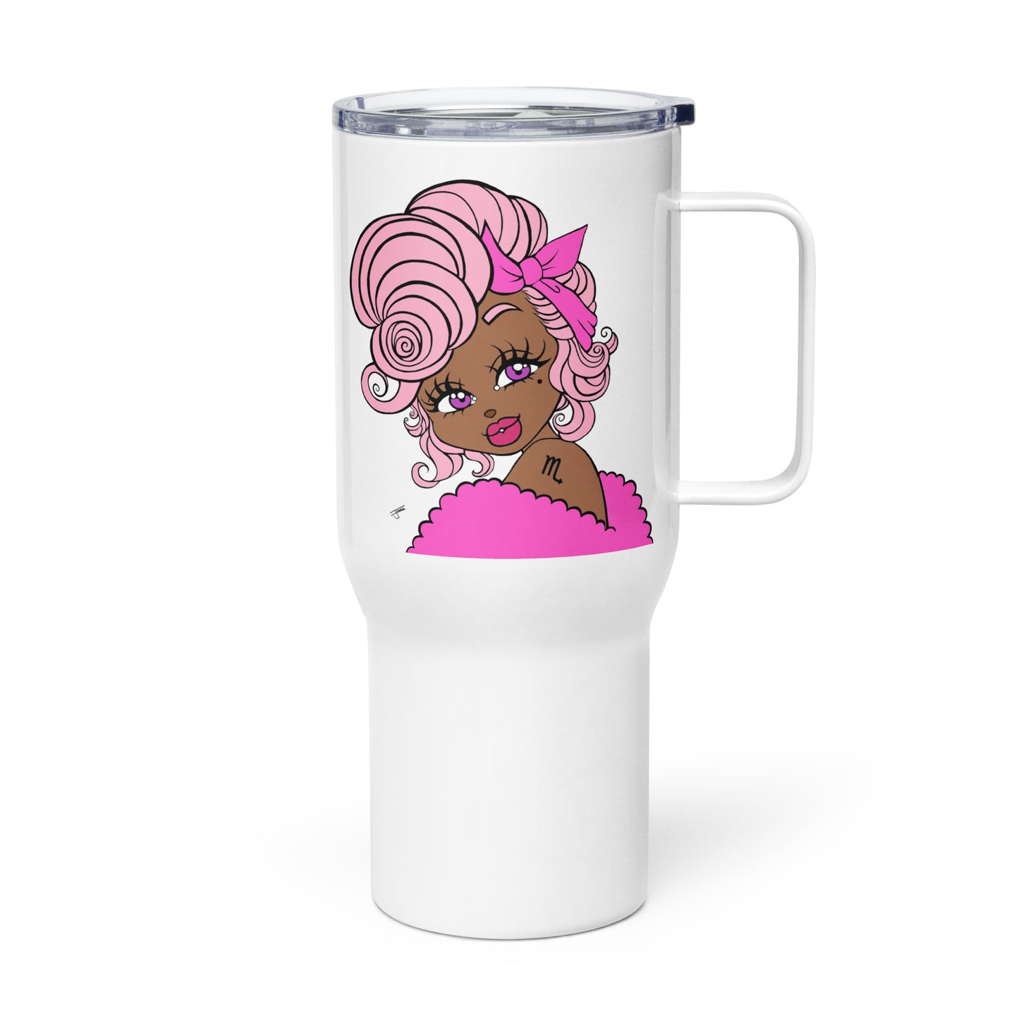 Miss Scorpio Pink Travel Mug