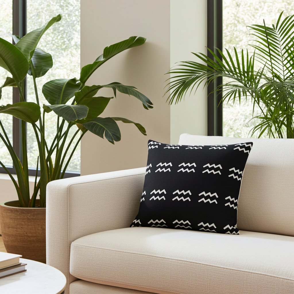 Aquarius Premium Pillow Black