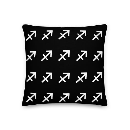 Sagittarius Premium Pillow Black