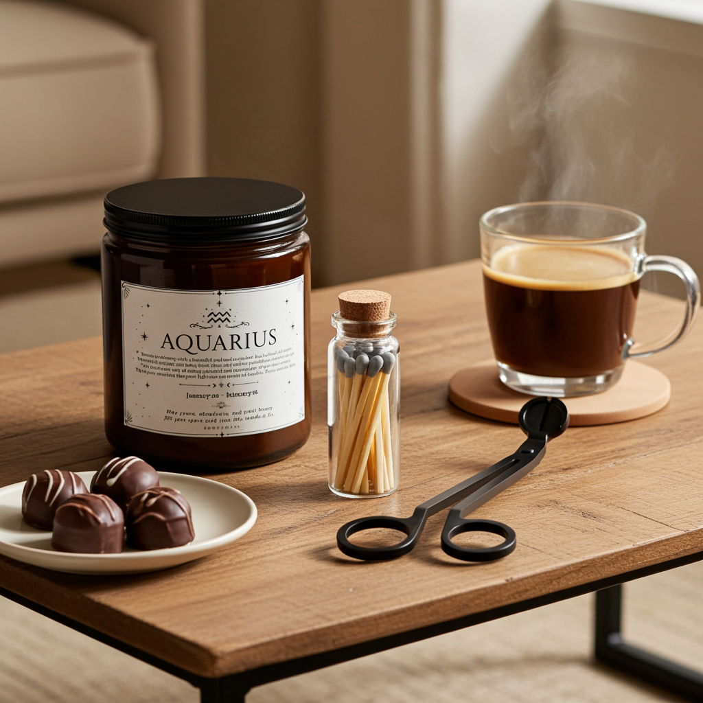 Aquarius Luxury Candle Gift Set