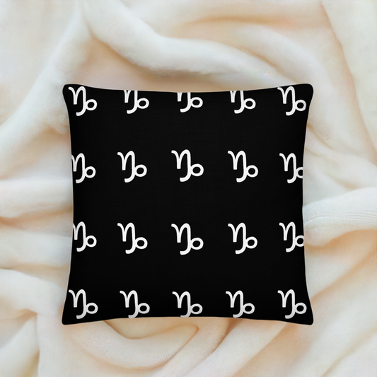 Capricorn Premium Pillow Black