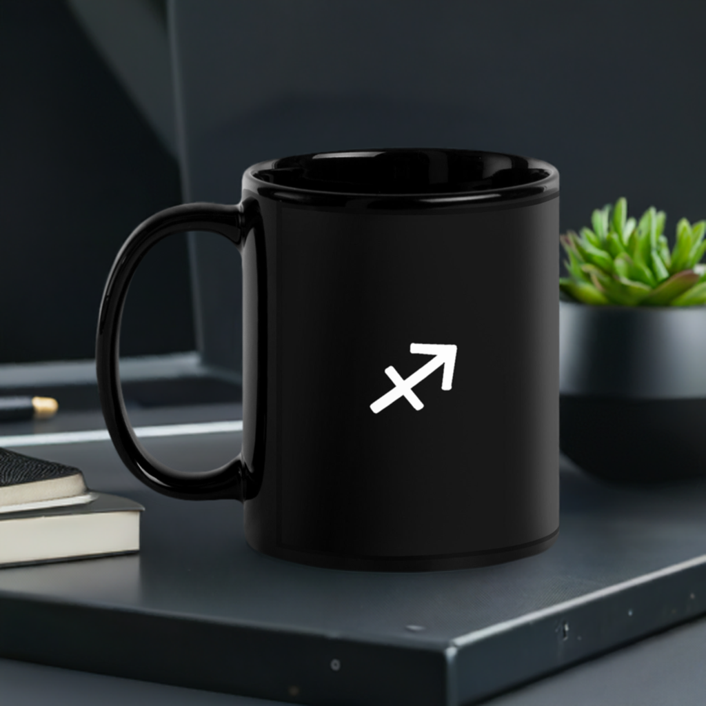 Sagittarius Mug Black