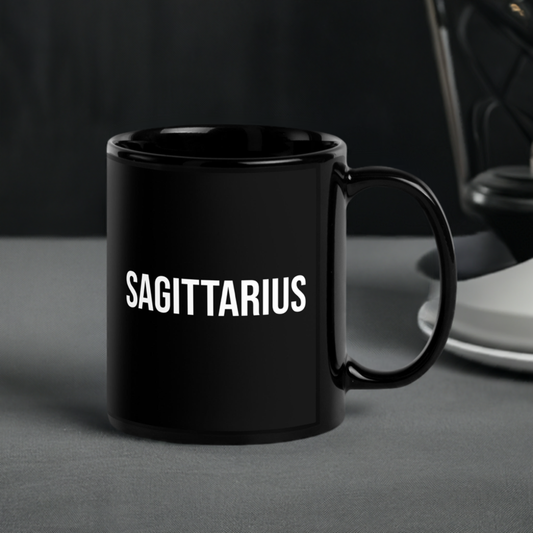 Sagittarius Mug Black