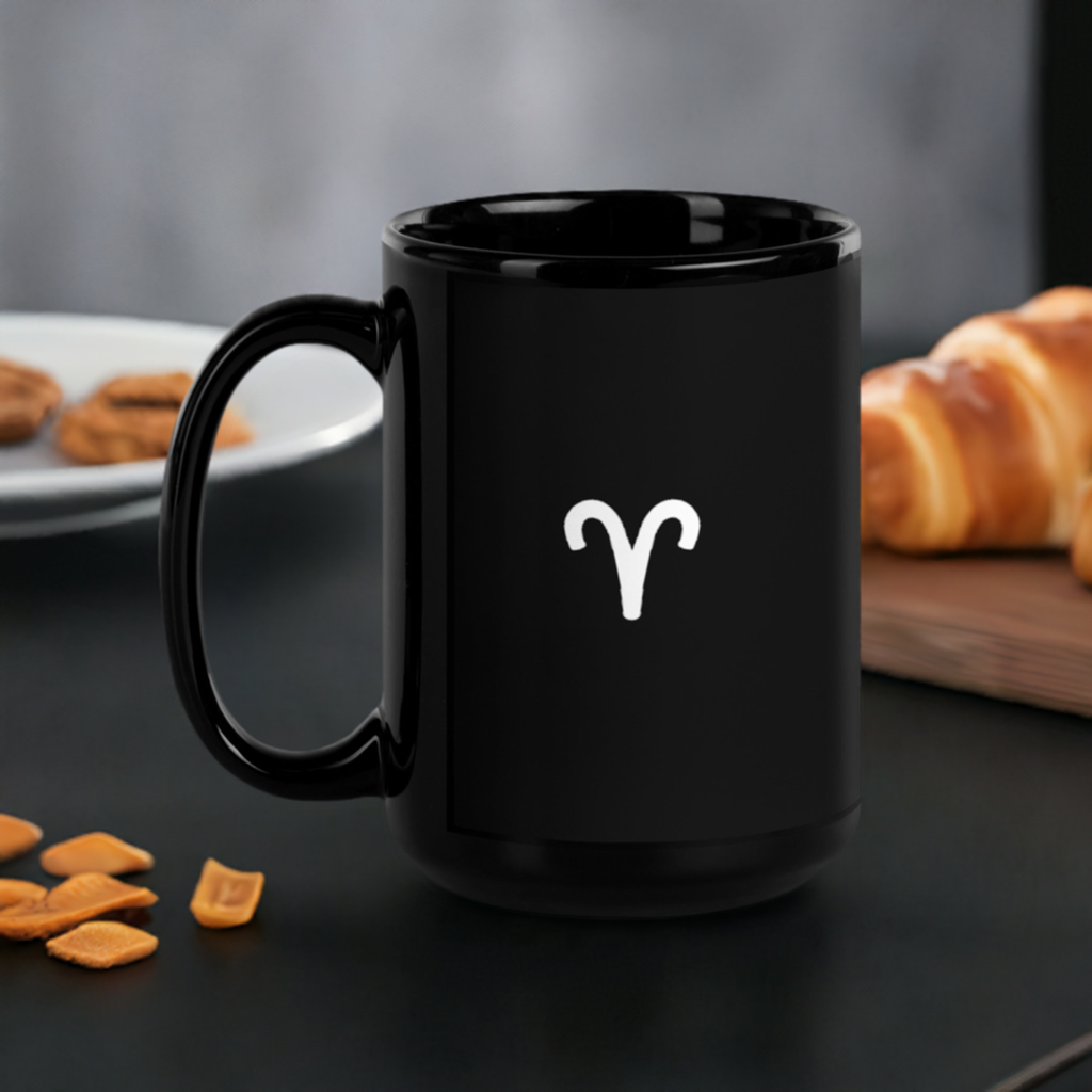Aries Mug Black
