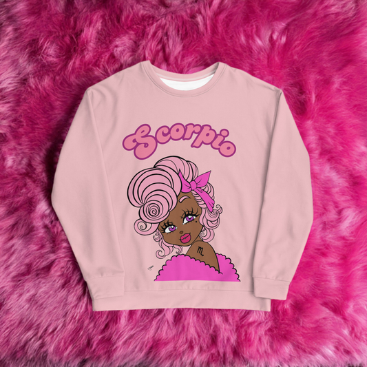 Miss Scorpio Pink Sweatshirt