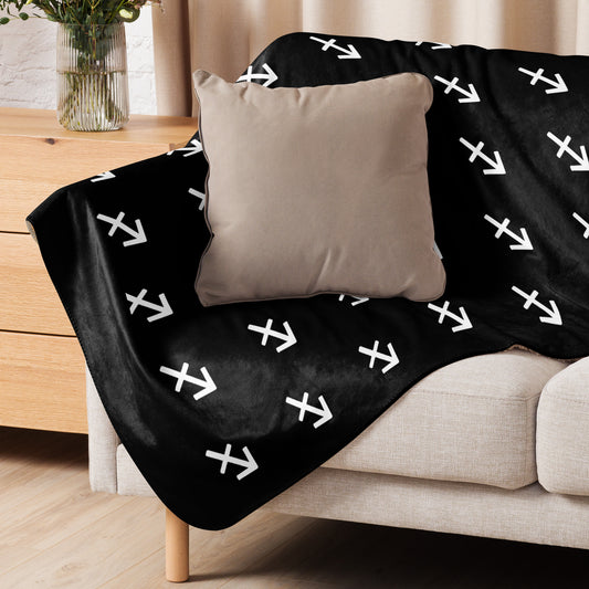 Sagittarius Sherpa blanket Black