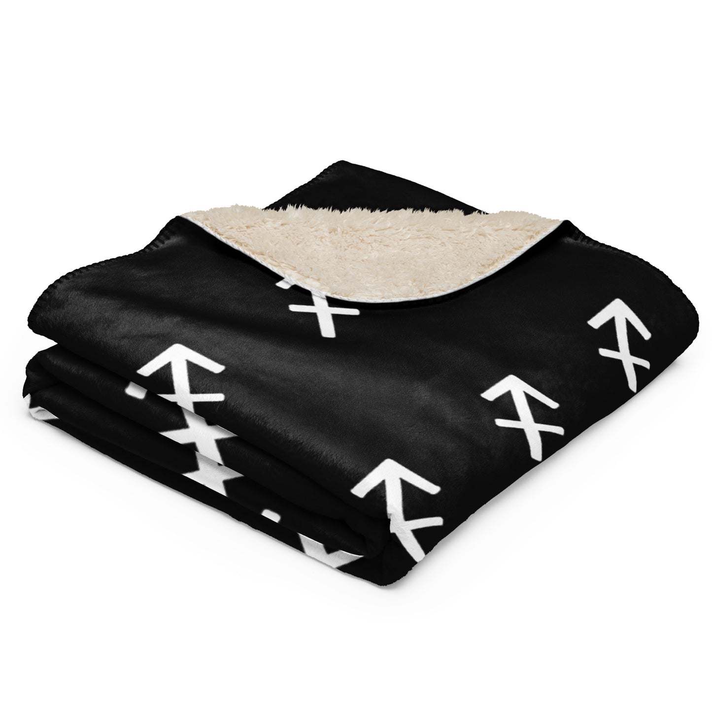 Sagittarius Sherpa blanket Black