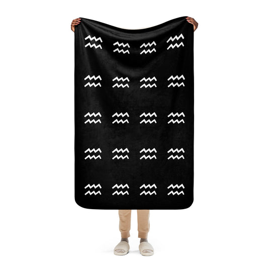 Aquarius Sherpa blanket Black