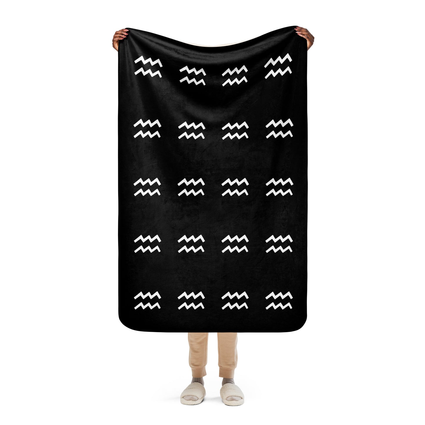 Aquarius Sherpa blanket Black
