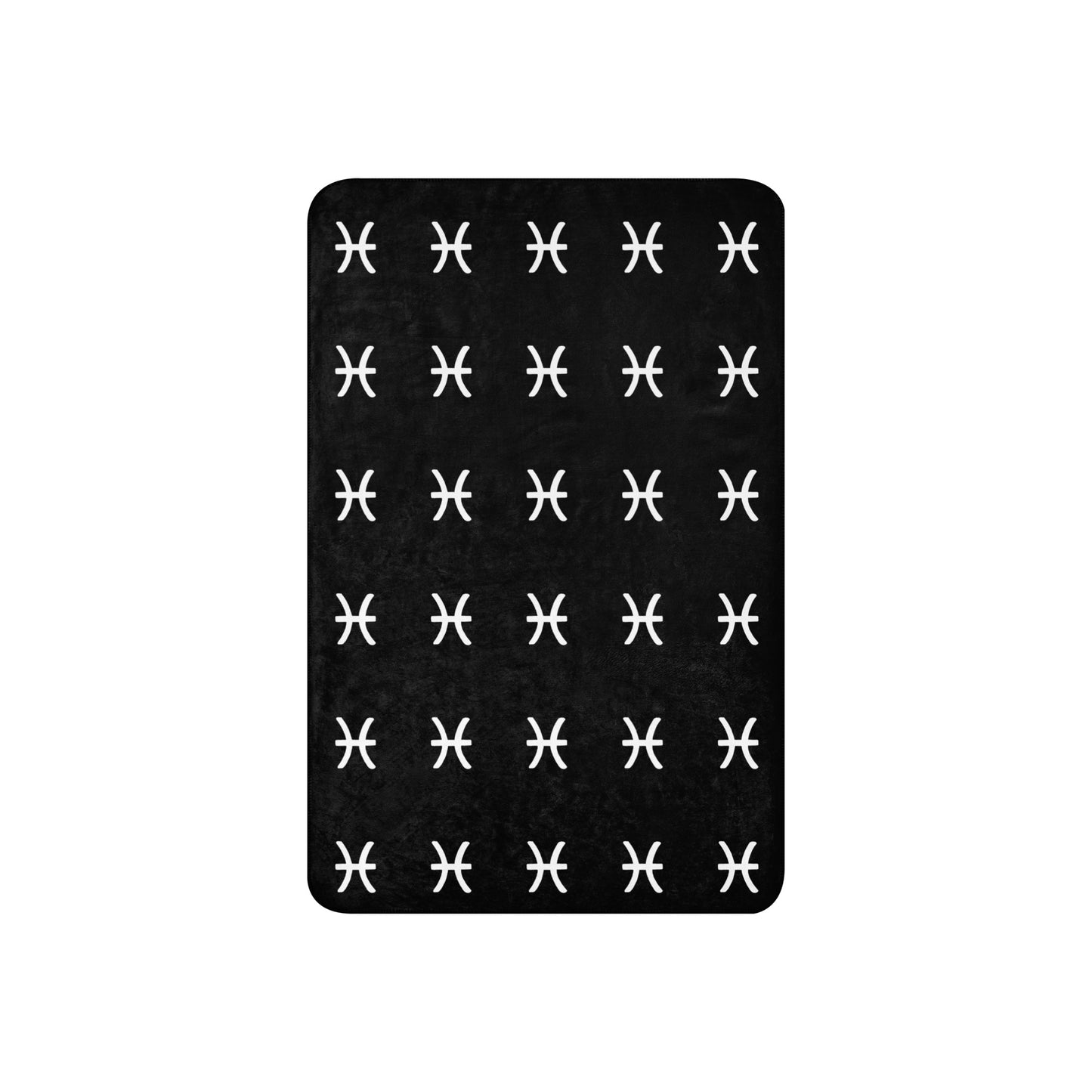 Pisces Sherpa blanket Black