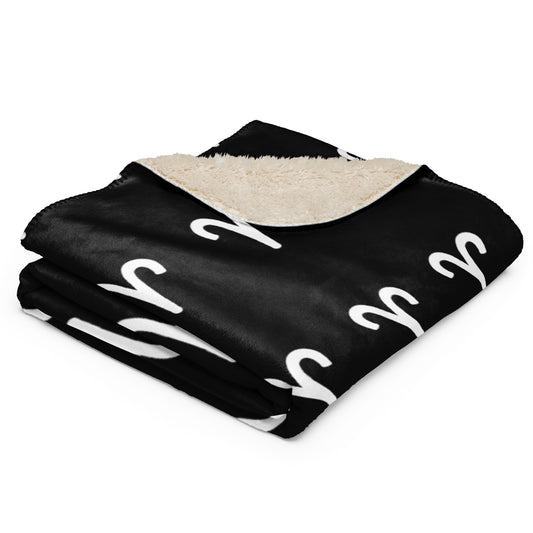 Aries Sherpa blanket Black