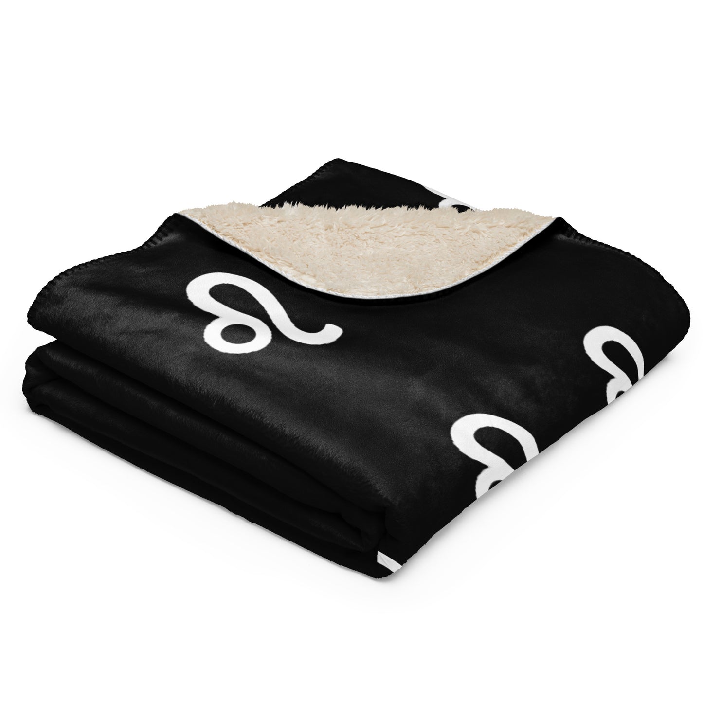 Leo Sherpa blanket Black