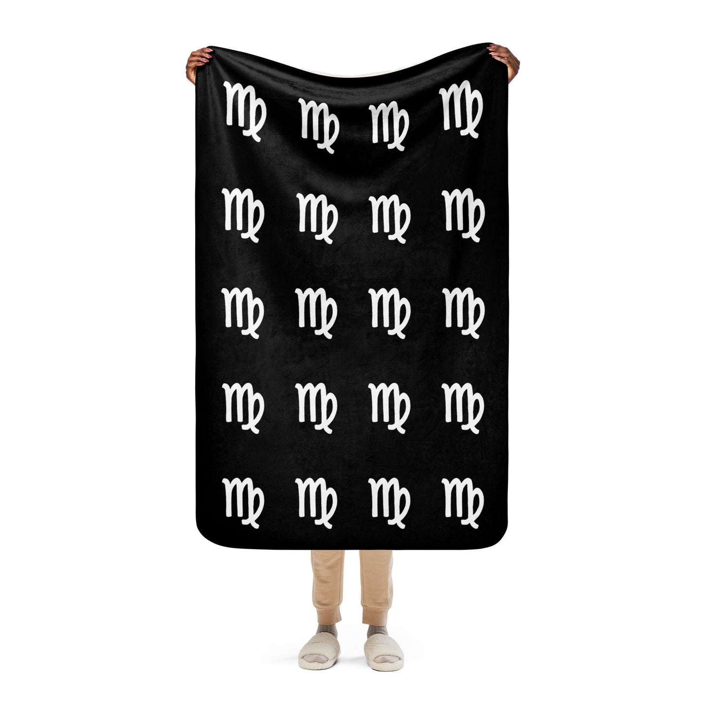 Virgo Sherpa blanket Black