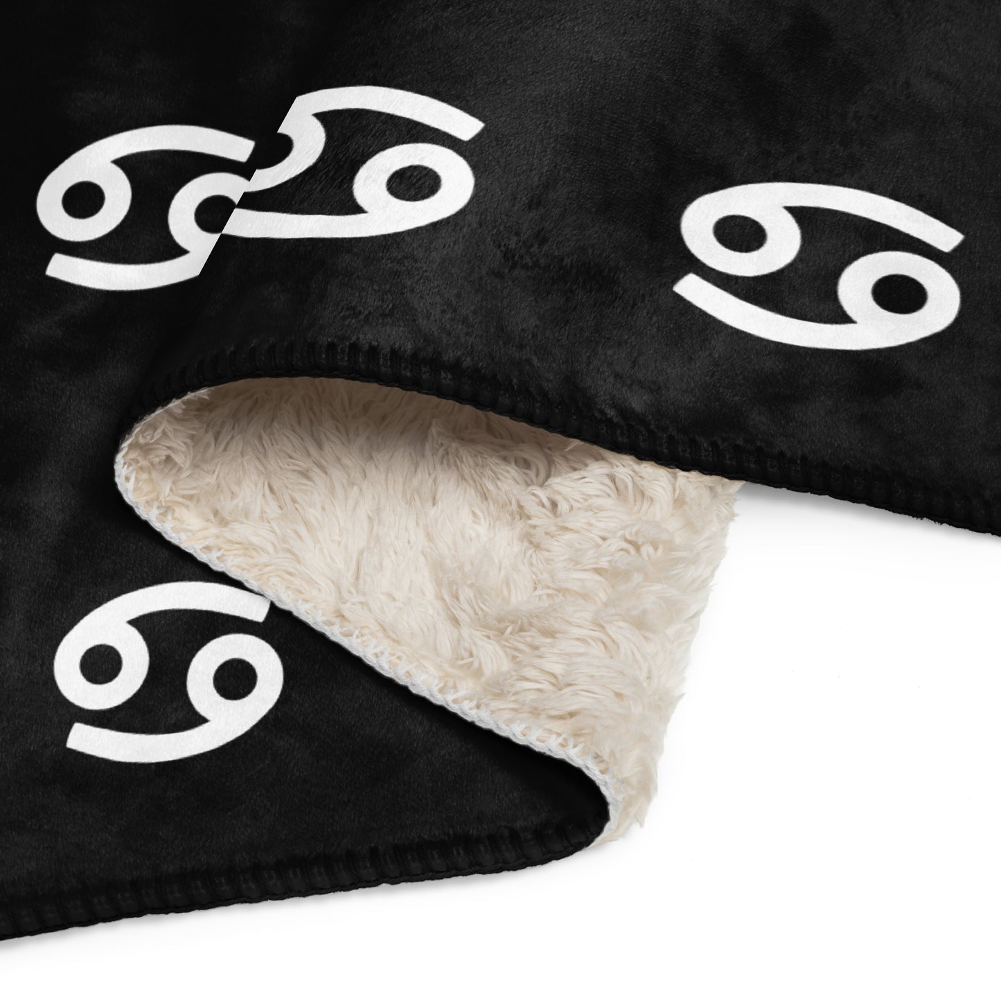 Cancerian Sherpa blanket Black