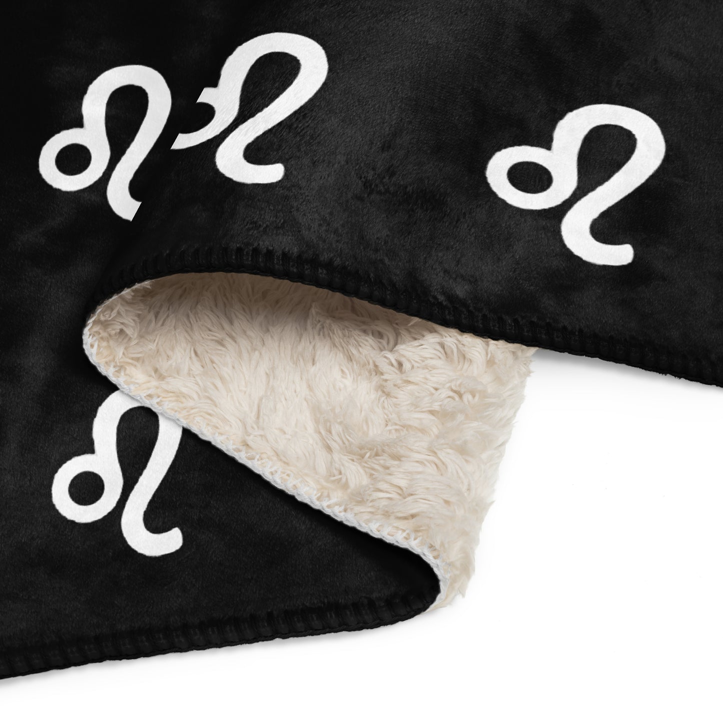 Leo Sherpa blanket Black