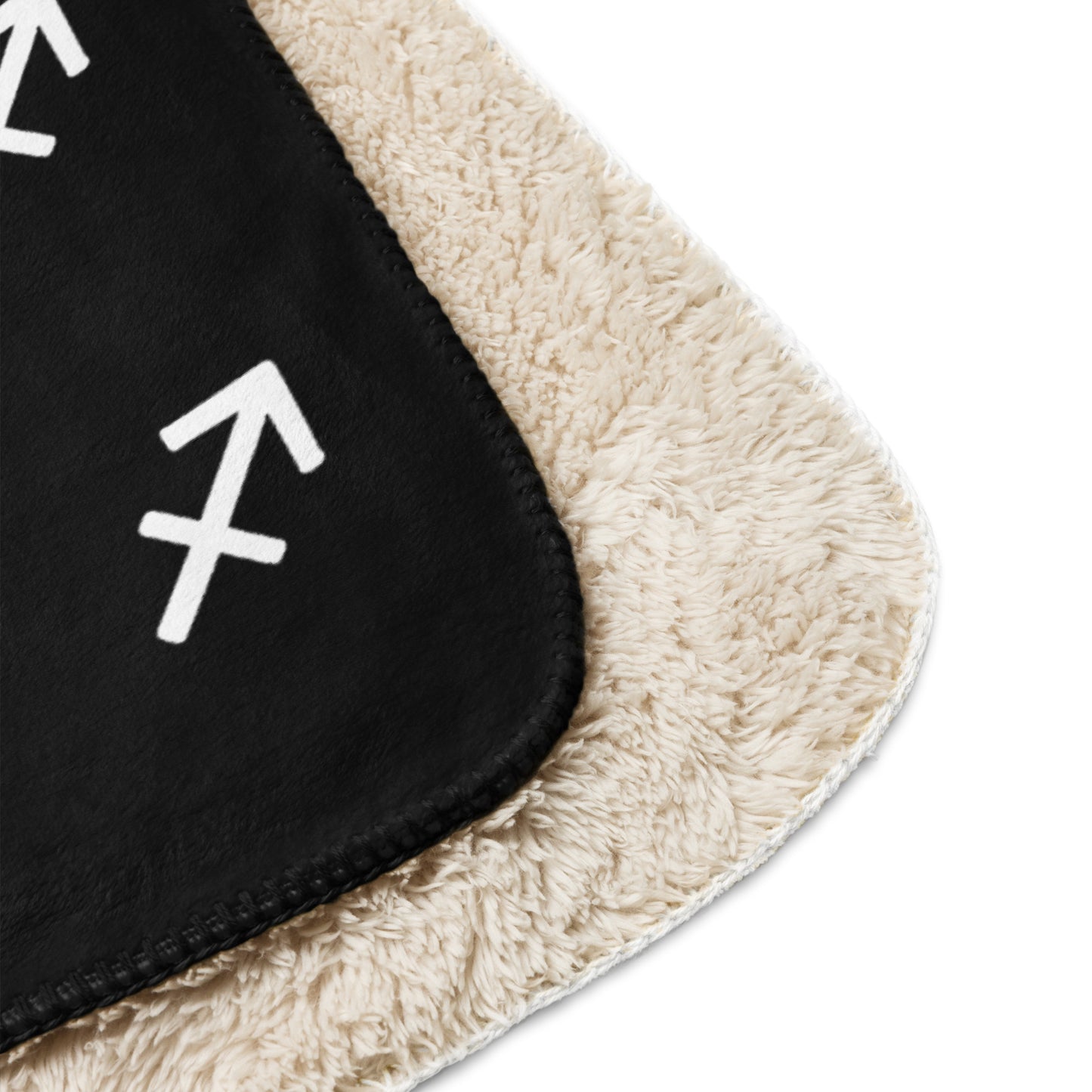 Sagittarius Sherpa blanket Black