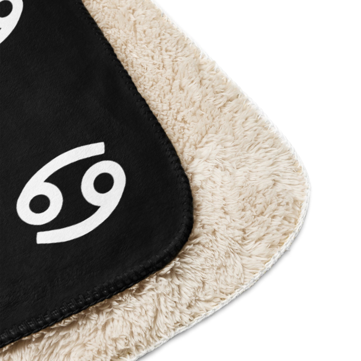 Cancerian Sherpa blanket Black