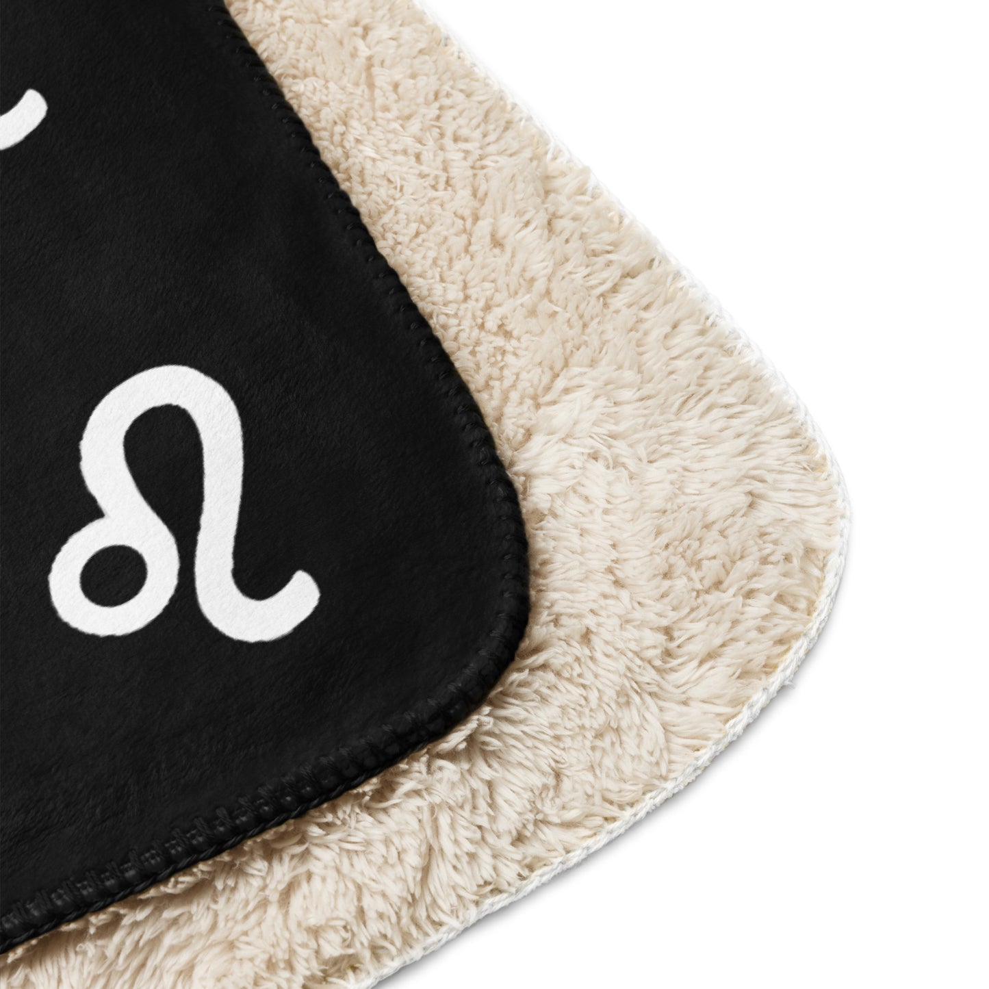 Leo Sherpa blanket Black