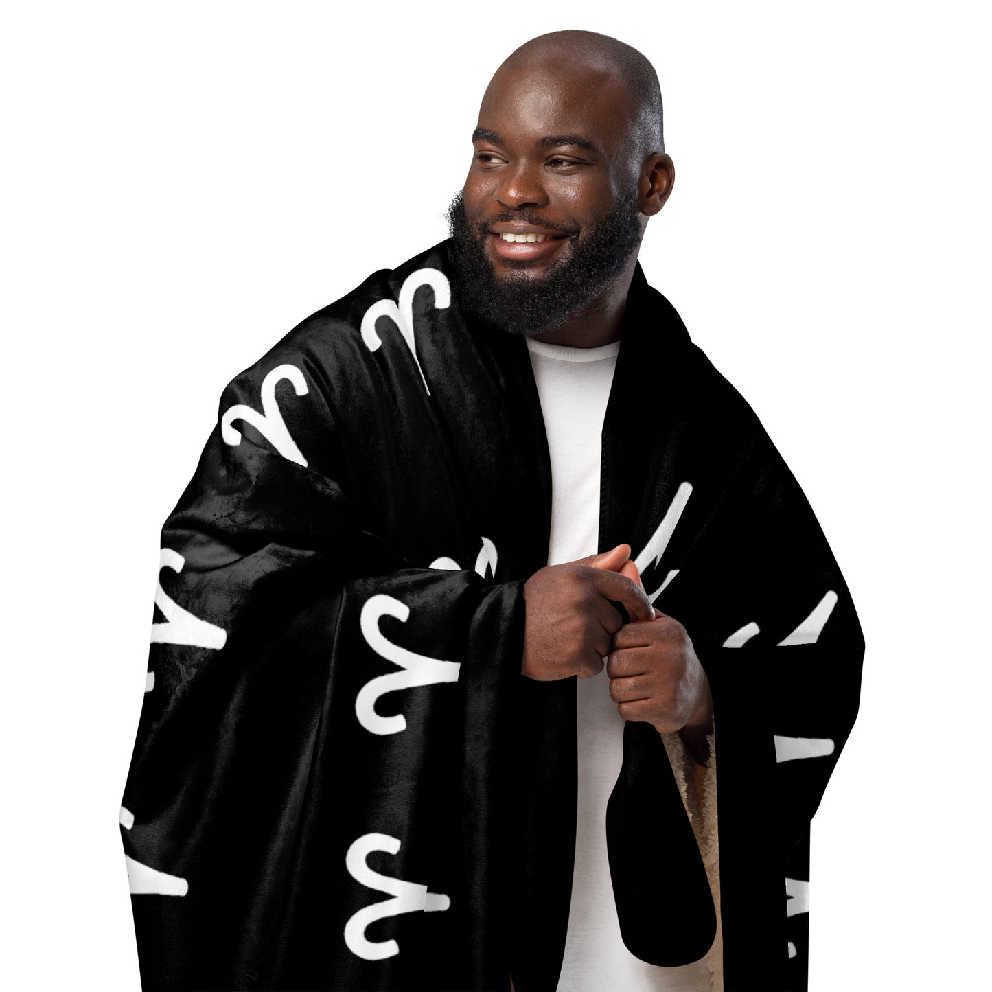 Aries Sherpa blanket Black