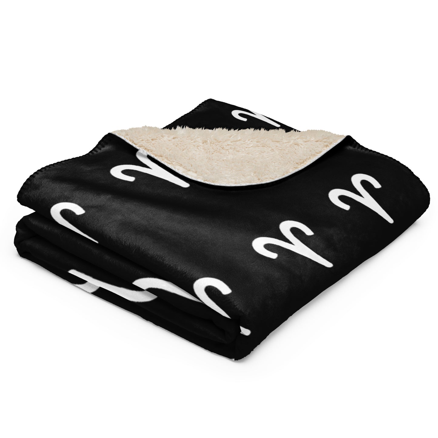 Aries Sherpa blanket Black