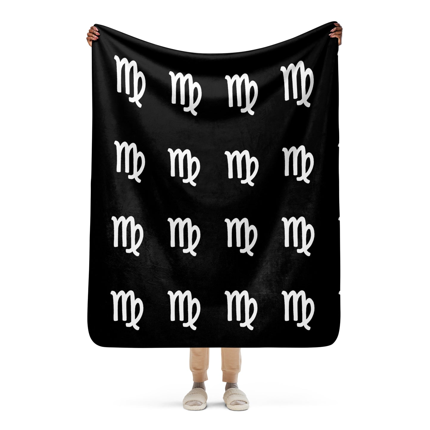 Virgo Sherpa blanket Black
