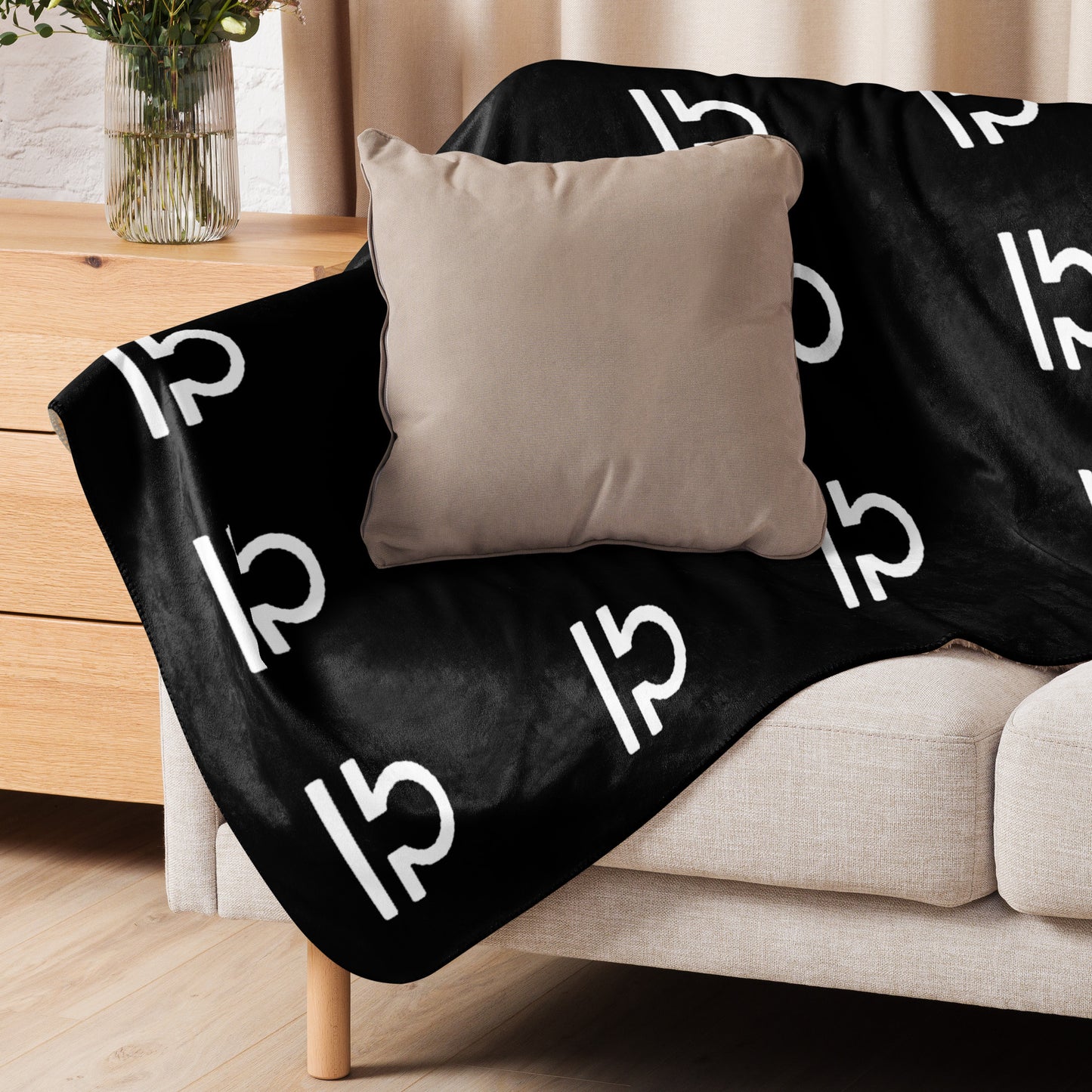 Libra Sherpa blanket Black