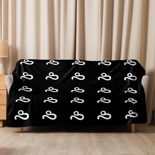 Leo Sherpa blanket Black