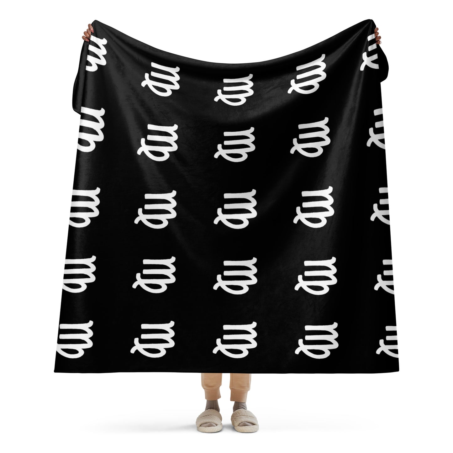 Virgo Sherpa blanket Black