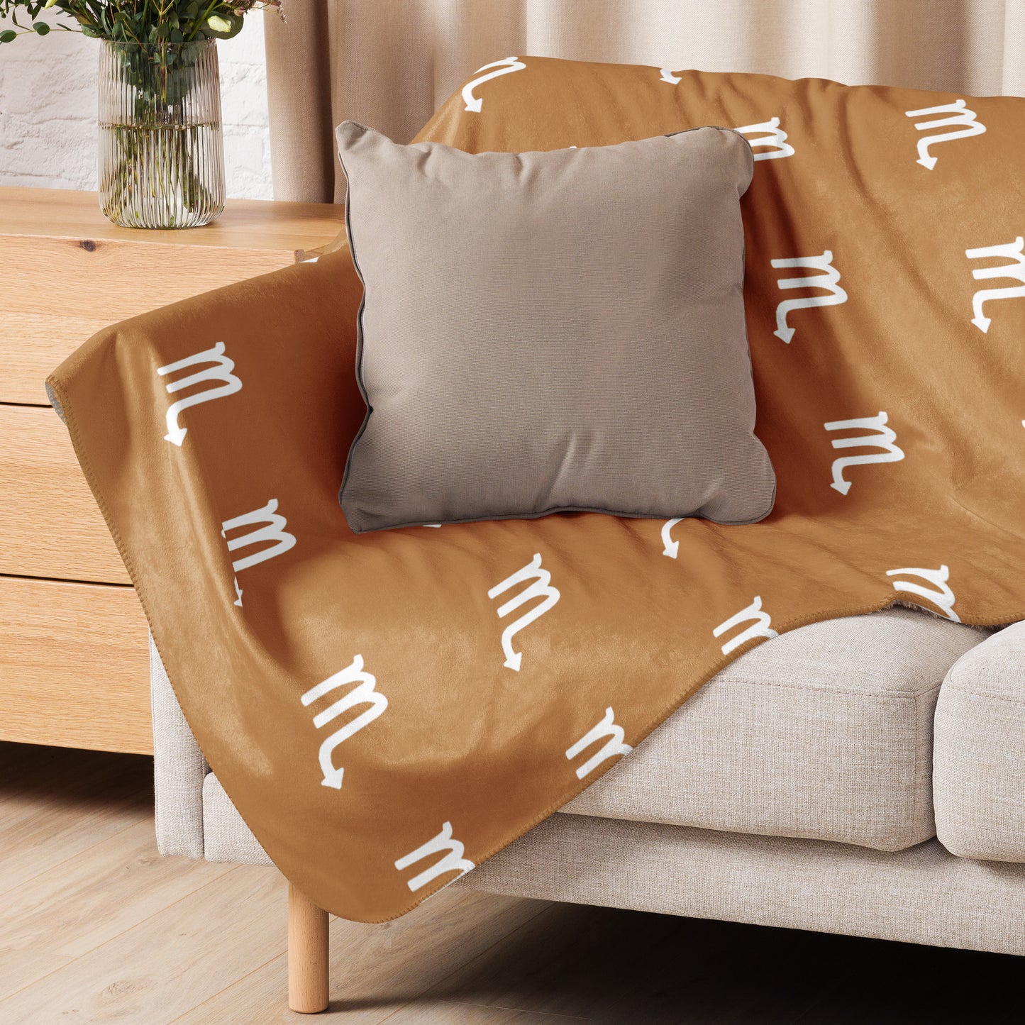 Scorpio Sherpa Blanket (Brown)