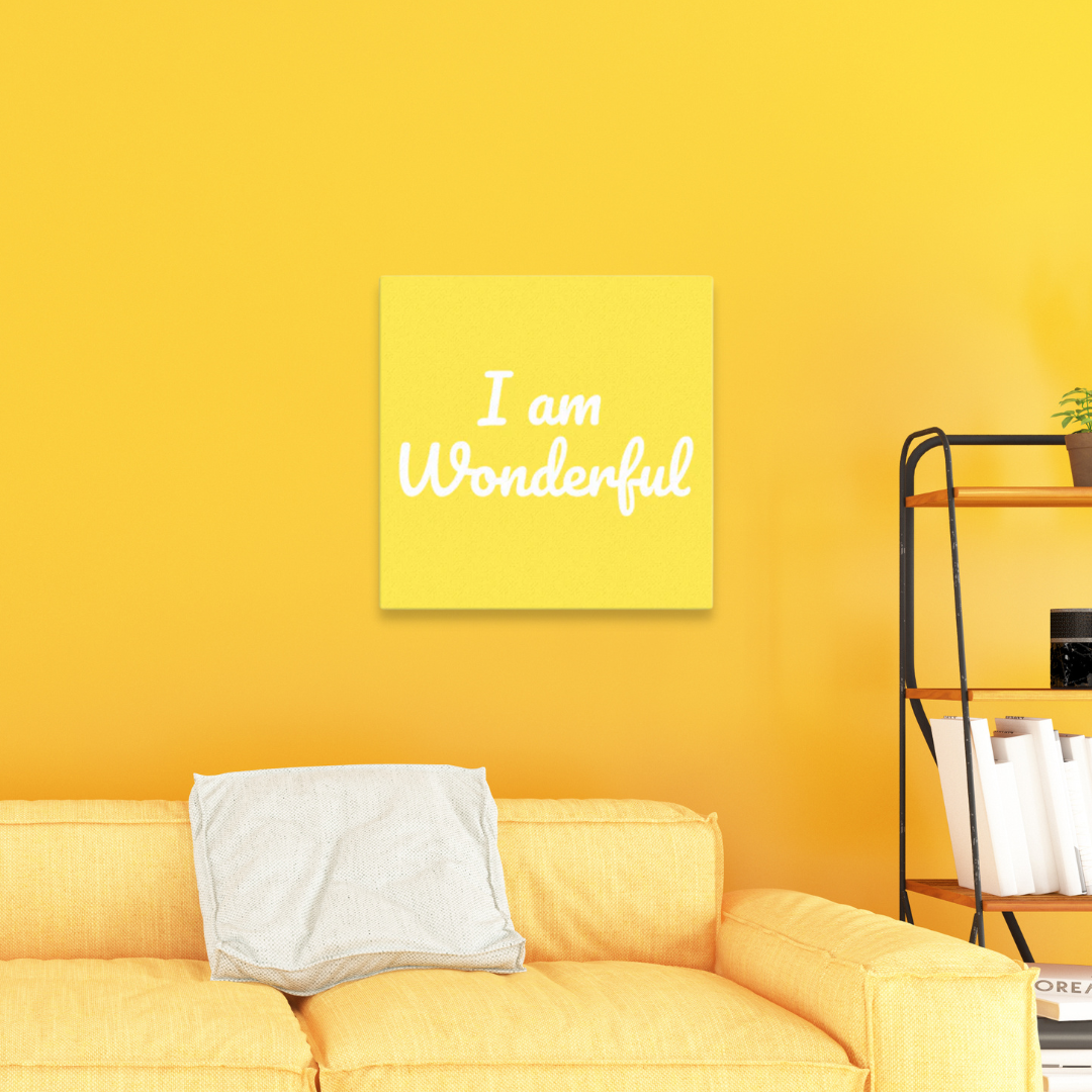 I am Wonderful Canvas