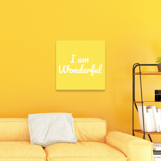 I am Wonderful Canvas