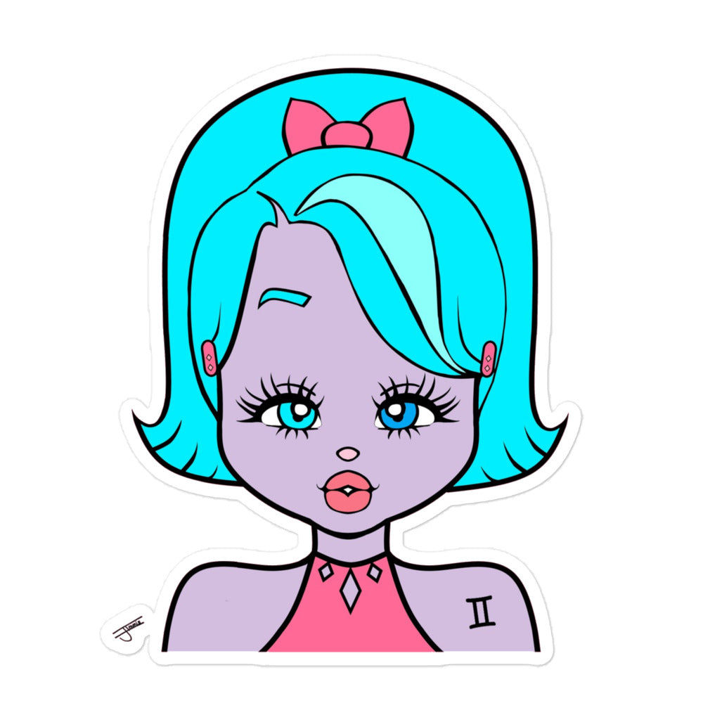 Miss Gemini Sticker by Shopimmis.com