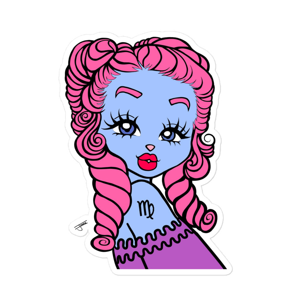 Miss Virgo Sticker by Shopimmis.com