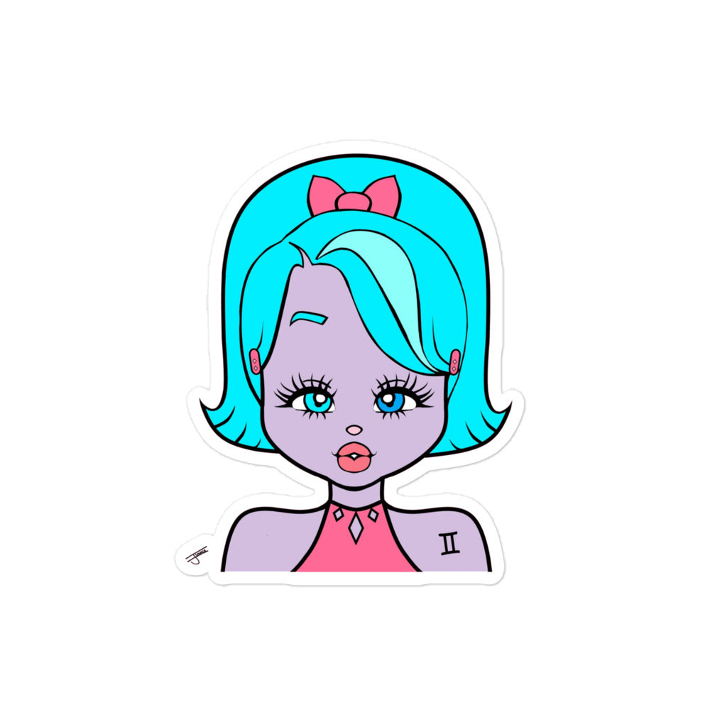 Miss Gemini Sticker
