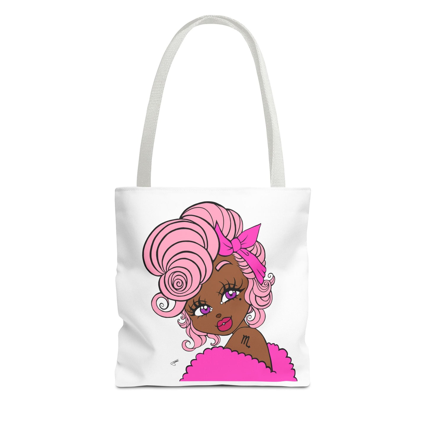 Miss Scorpio Pink Tote Bag