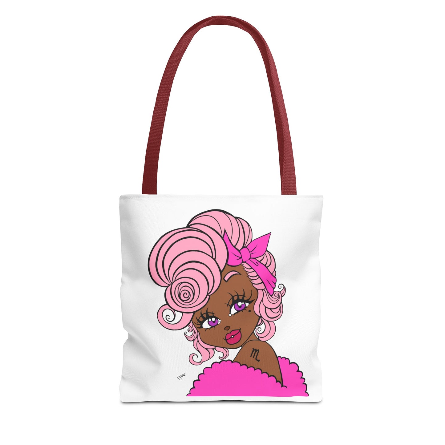 Miss Scorpio Pink Tote Bag