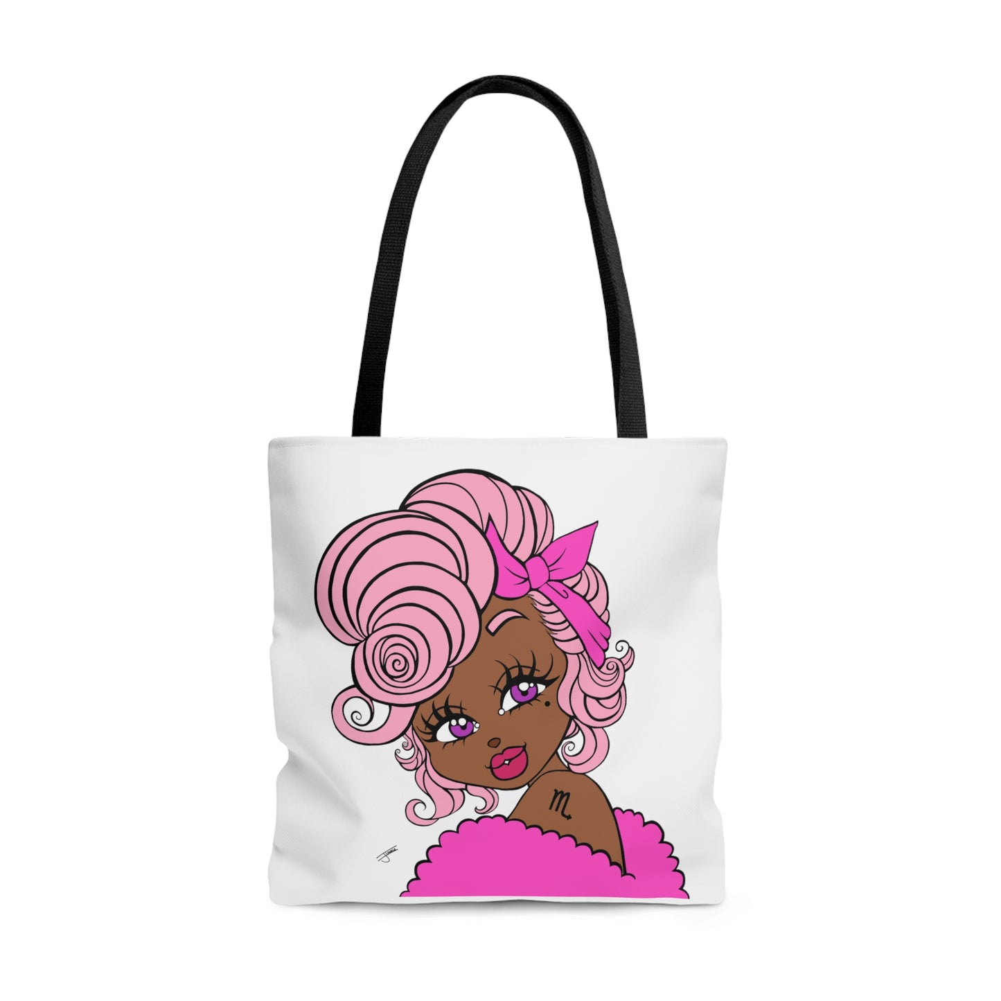 Miss Scorpio Pink Tote Bag