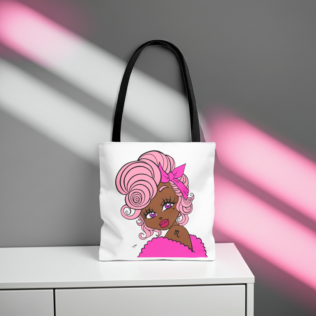 Miss Scorpio Pink Tote Bag