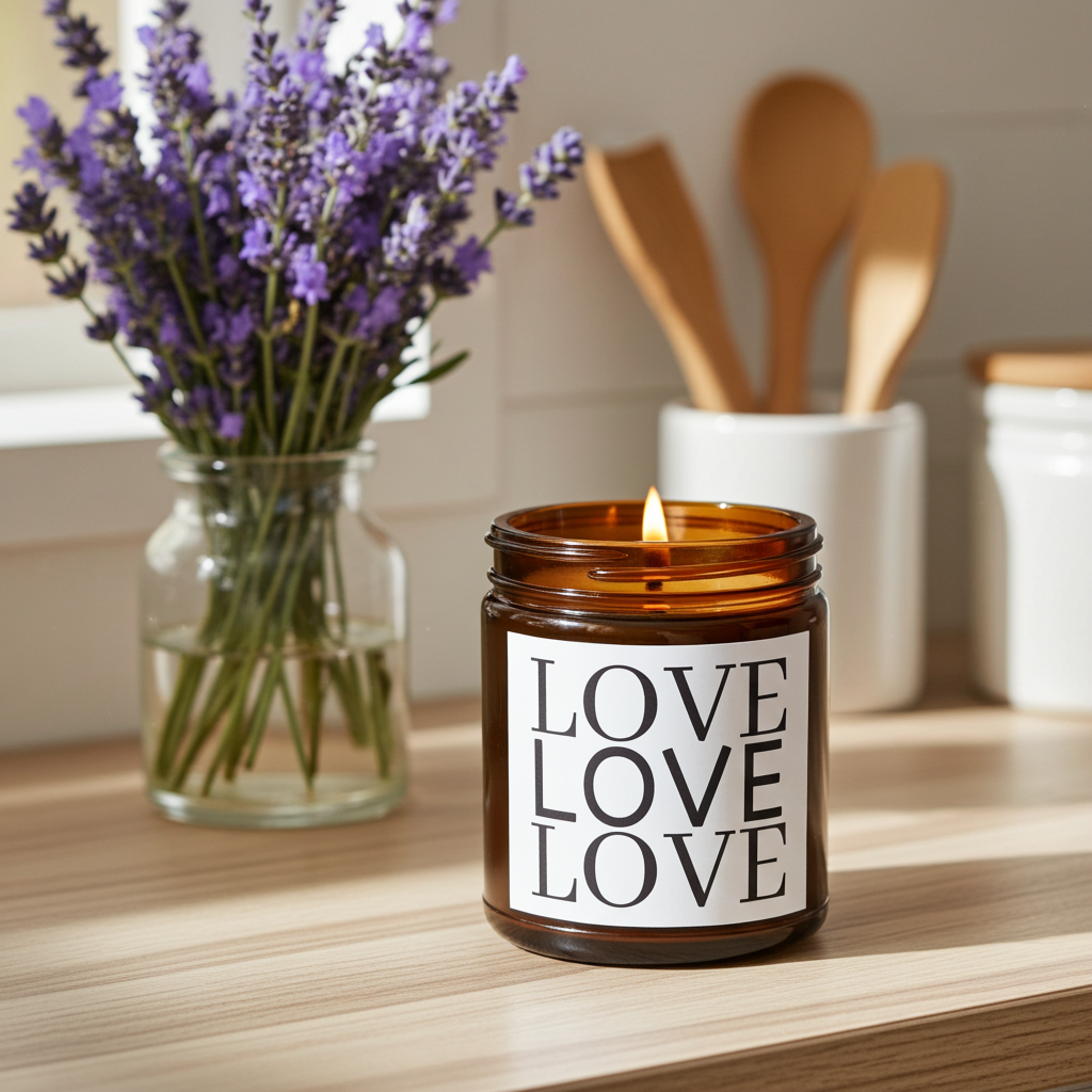 Love Love Love Candle
