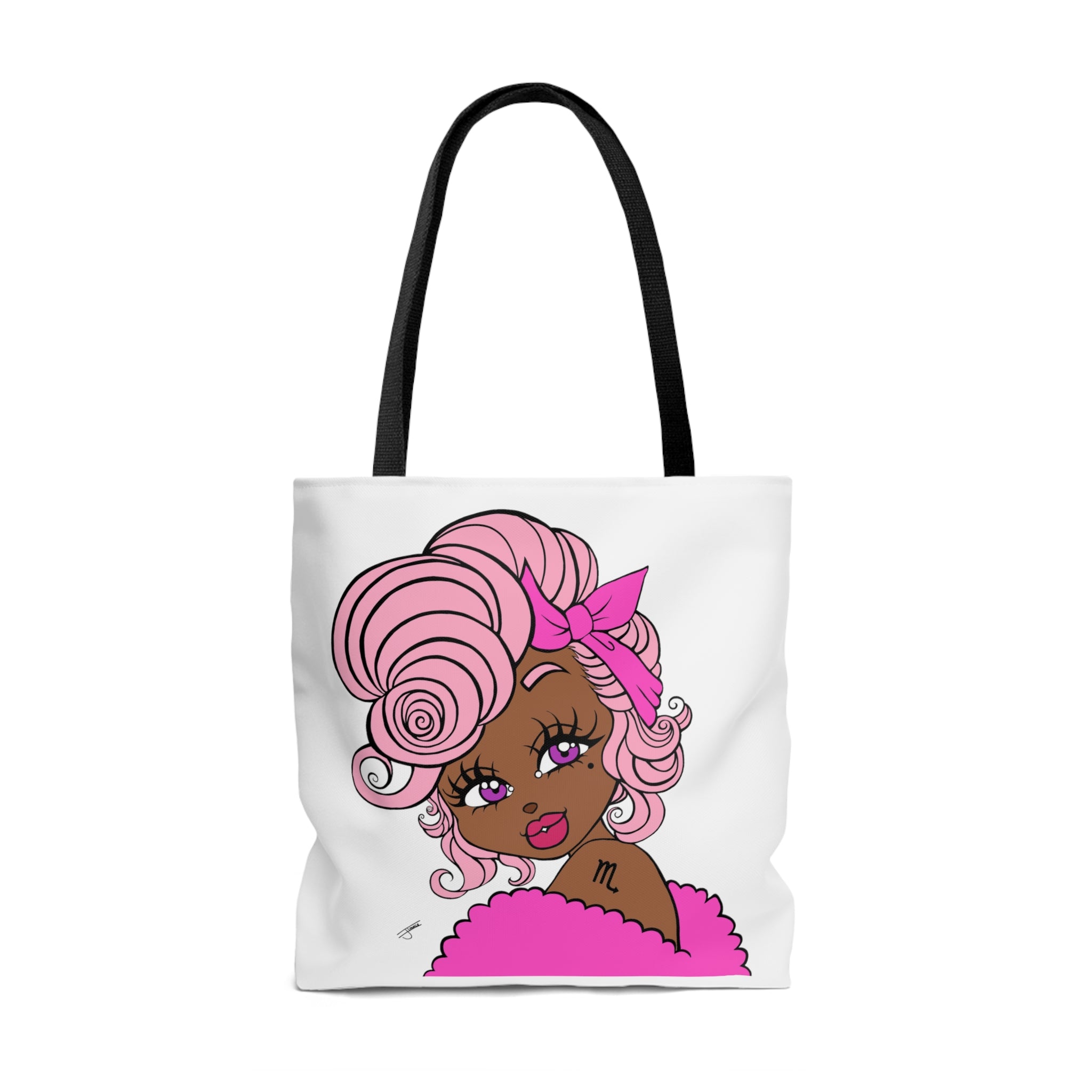 Miss Scorpio Pink Tote Bag