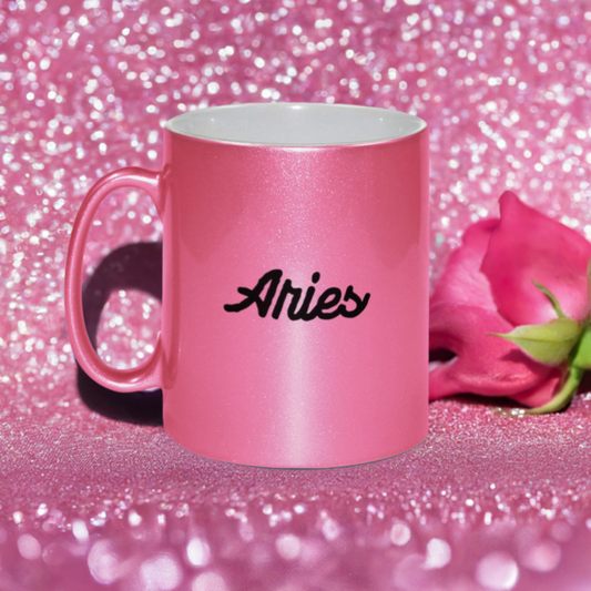 Aries Pink Shimmer Mug