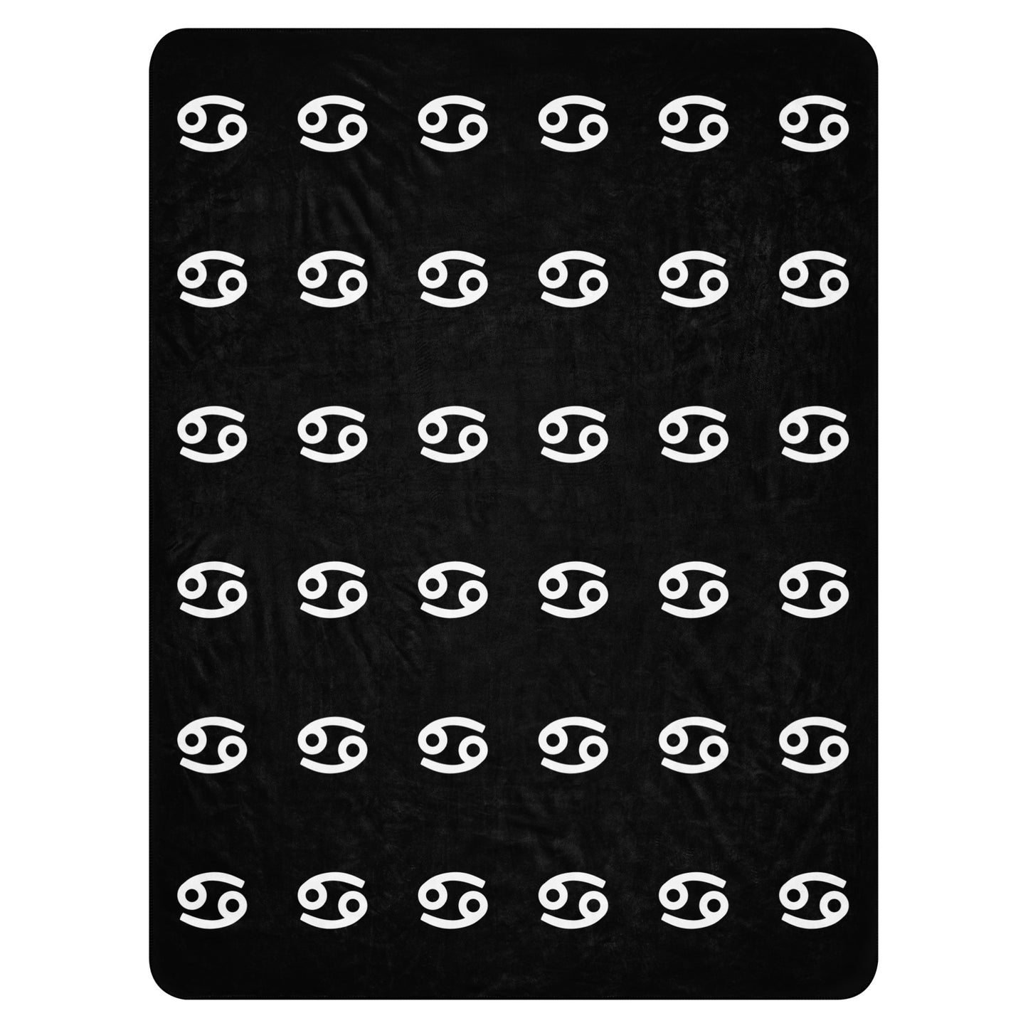 Cancerian Sherpa Blanket-60x80-by Shopimmis.com FRONT