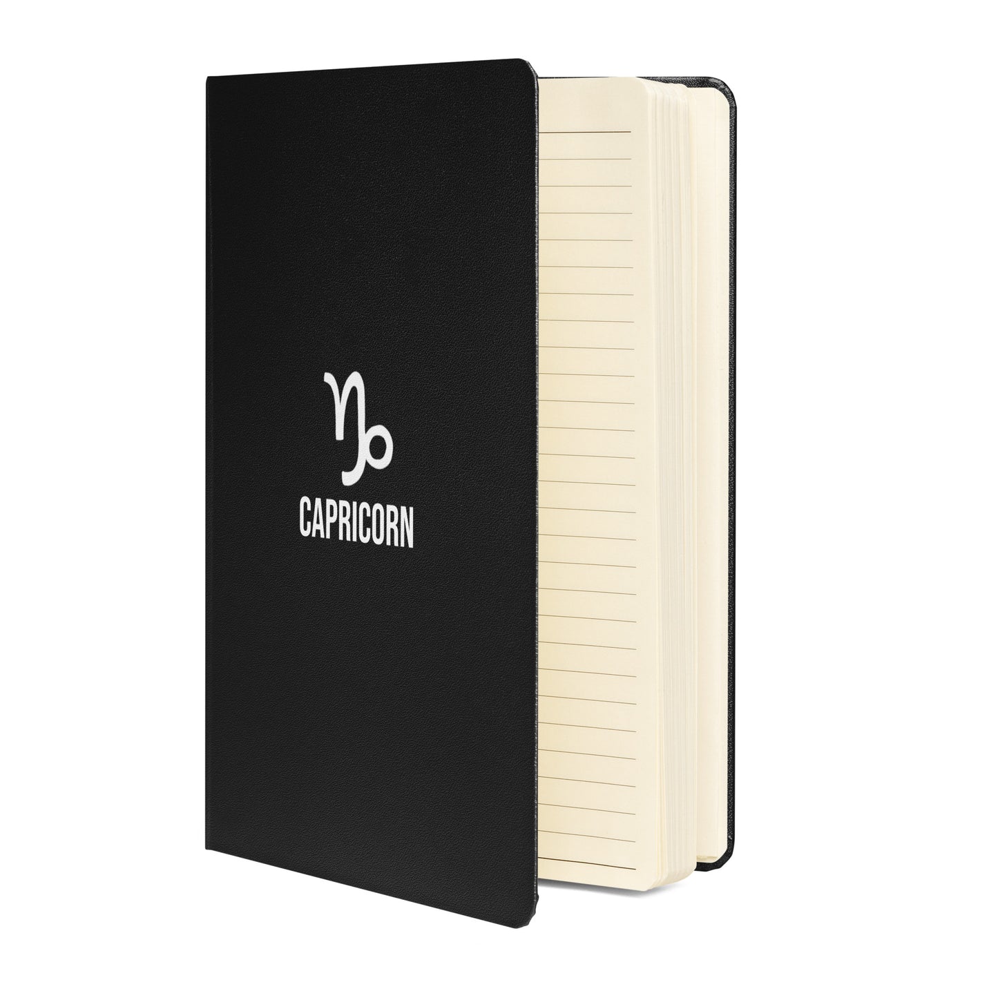 Capricorn Hardcover notebook by Shopimmis.com BLACK OPEN