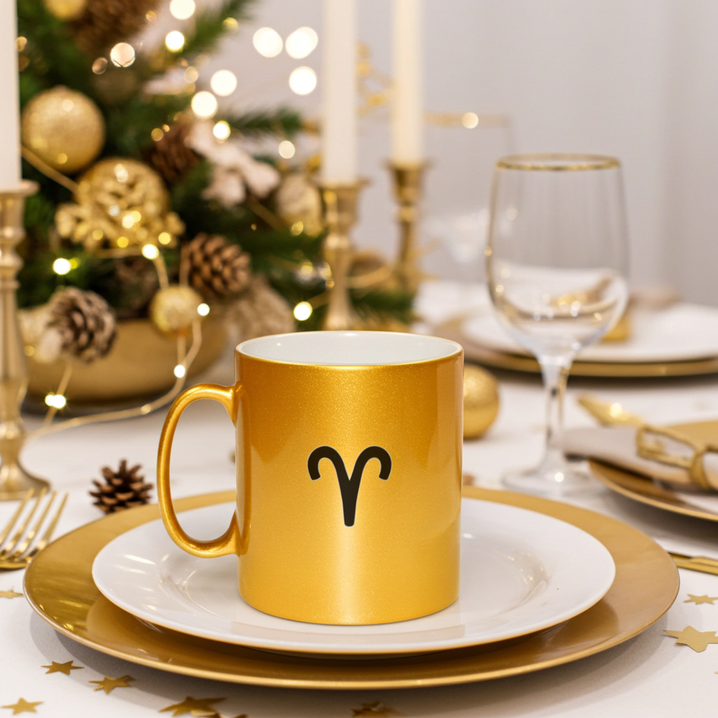 Aries Mug Silver / Gold
