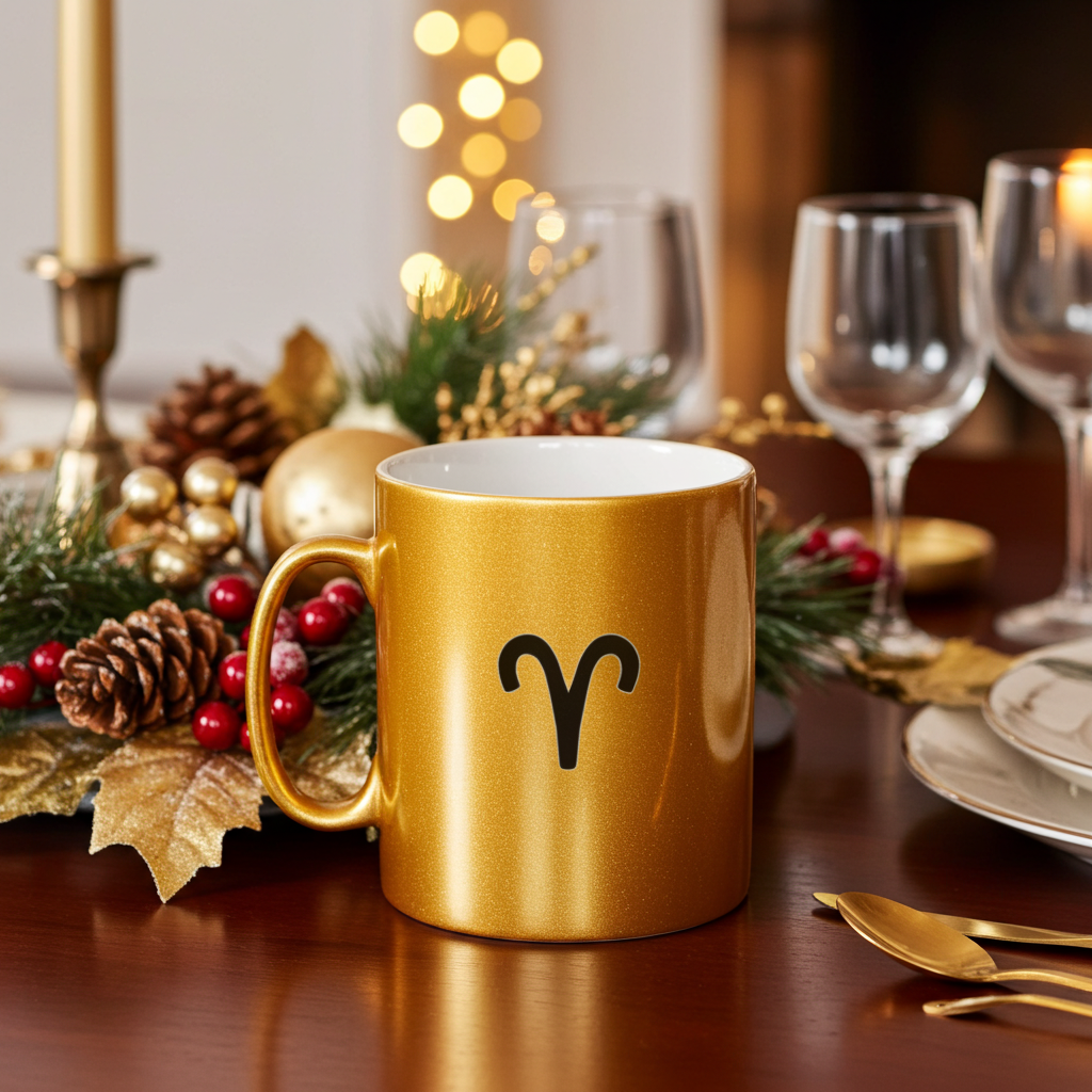 Aries Mug Silver / Gold