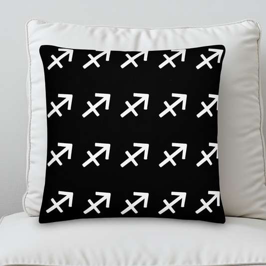 Sagittarius Premium Pillow Black