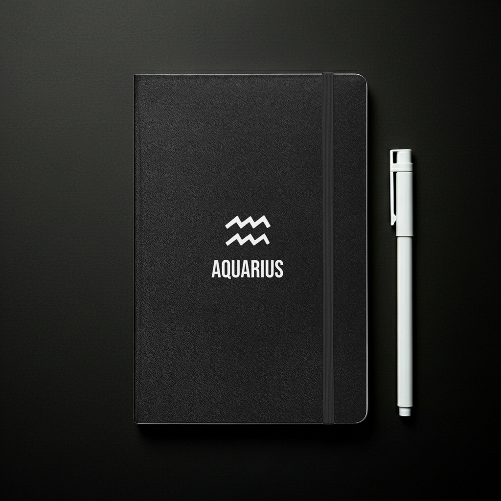 Aquarius Hardcover Notebook
