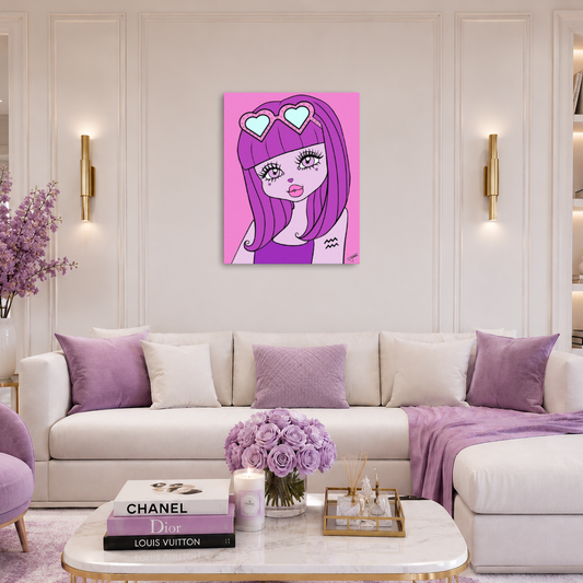 Miss Aquarius Canvas