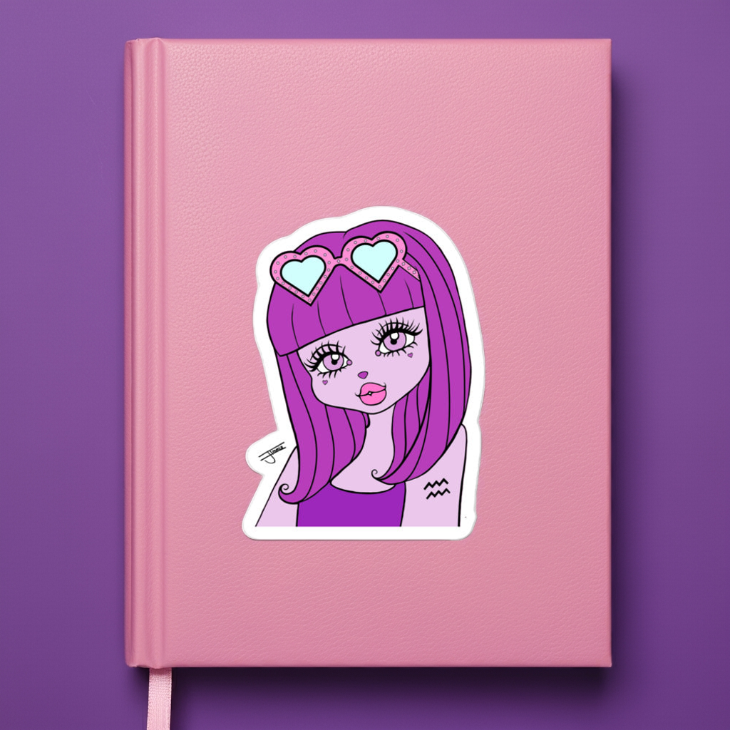 Miss Aquarius Sticker by Shopimmis.com