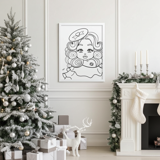 Miss Cancerian Neutral Framed poster